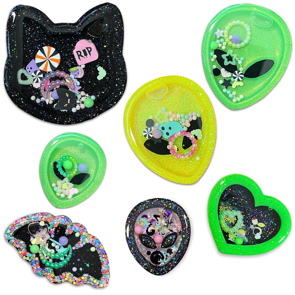 Bold Halloween Resin Liquid Shaker Hair Clips-Clearance no slip hair clips-Flower No slip hair clips-Animal no slip hair clips-Star no slip hair clip-heart no slip hair clips-butterfly no slip hair clips-Moo G Clips