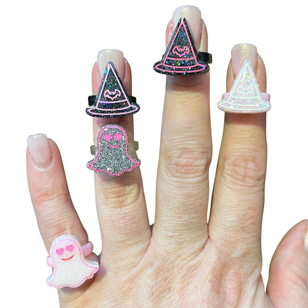 Children's Small Halloween Resin Rings-Clearance no slip hair clips-Flower No slip hair clips-Animal no slip hair clips-Star no slip hair clip-heart no slip hair clips-butterfly no slip hair clips-Moo G Clips