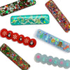 Christmas Glitter Resin Bar Hair Clips-Clearance no slip hair clips-Flower No slip hair clips-Animal no slip hair clips-Star no slip hair clip-heart no slip hair clips-butterfly no slip hair clips-Moo G Clips
