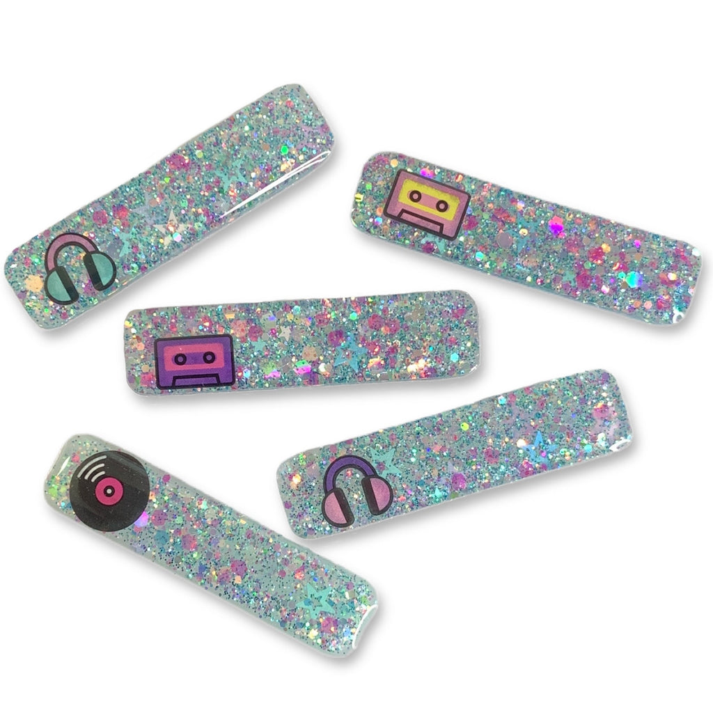 Confetti Resin Bar Hair Clips-Clearance no slip hair clips-Flower No slip hair clips-Animal no slip hair clips-Star no slip hair clip-heart no slip hair clips-butterfly no slip hair clips-Moo G Clips