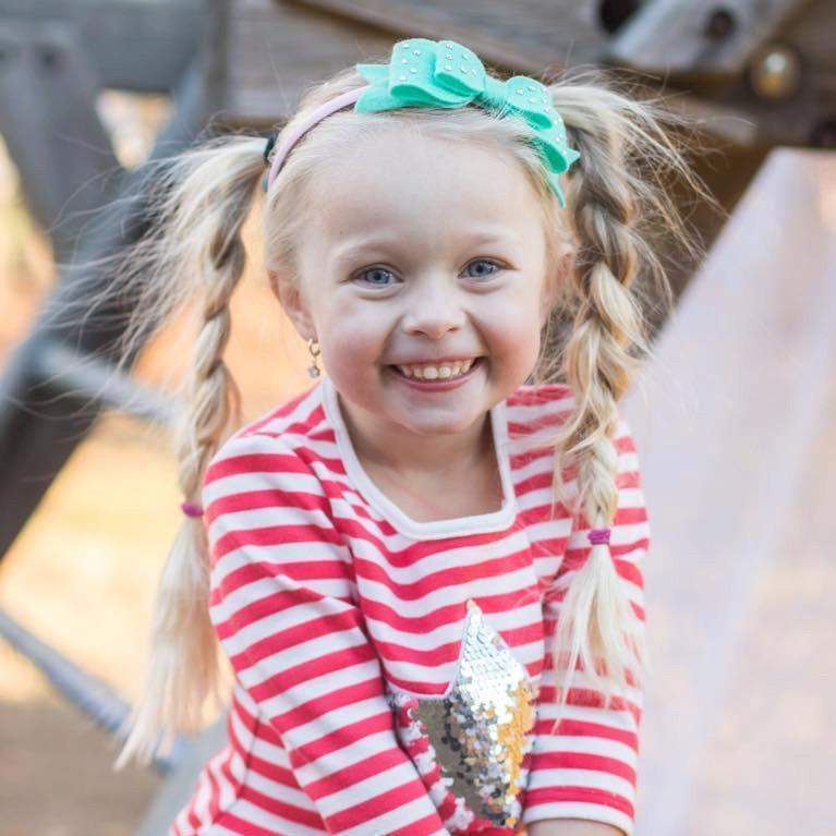 Double Bow Felt & Crystal Headbands-girls felt crystal bow headband-Moo G Clips