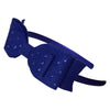 Double Bow Felt & Crystal Headbands-girls felt crystal bow headband-Moo G Clips