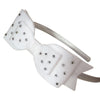 Double Bow Felt & Crystal Headbands-girls felt crystal bow headband-Moo G Clips