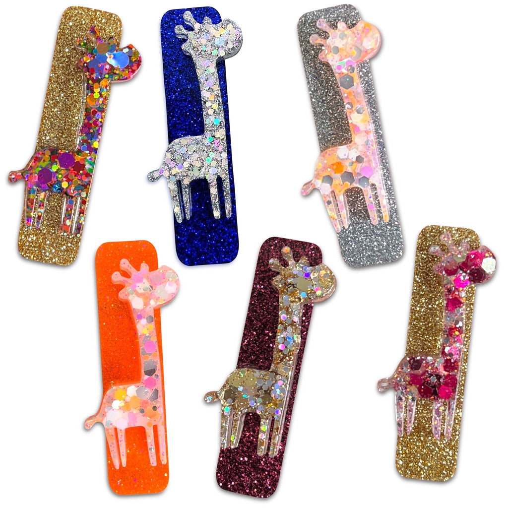 Giraffe Resin Hair Clips-Clearance no slip hair clips-Flower No slip hair clips-Animal no slip hair clips-Star no slip hair clip-heart no slip hair clips-butterfly no slip hair clips-Moo G Clips