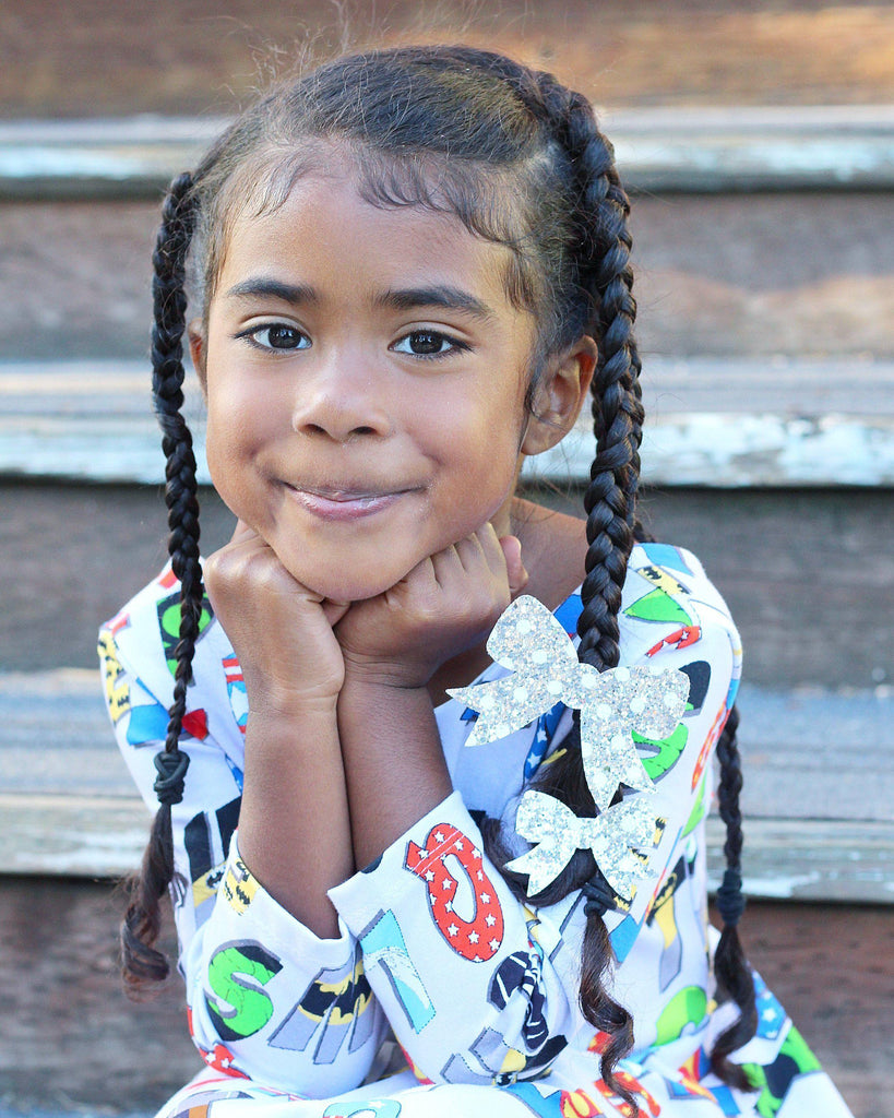 Glitter School Girl Hair Bows-Clearance no slip hair clips-Flower No slip hair clips-Animal no slip hair clips-Star no slip hair clip-heart no slip hair clips-butterfly no slip hair clips-Moo G Clips