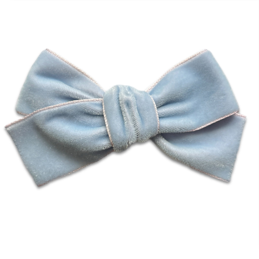 Hair Clips -Large Velvet Hair Bows - Baby Bows - Baby Gift-no slip velvet hair bows no slip velvethair clips-Moo G Clips