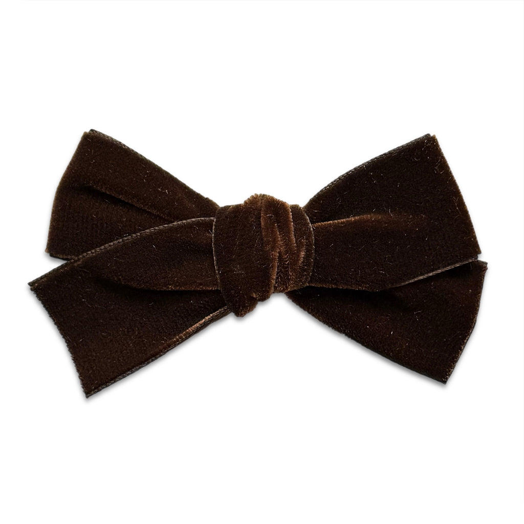 Hair Clips -Large Velvet Hair Bows - Baby Bows - Baby Gift-no slip velvet hair bows no slip velvethair clips-Moo G Clips