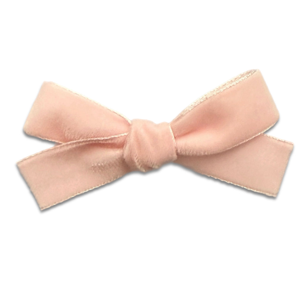 Hair Clips - Medium Velvet Hair Bows - Baby Bows - Baby Gift-no slip velvet hair bows no slip velvethair clips-Moo G Clips