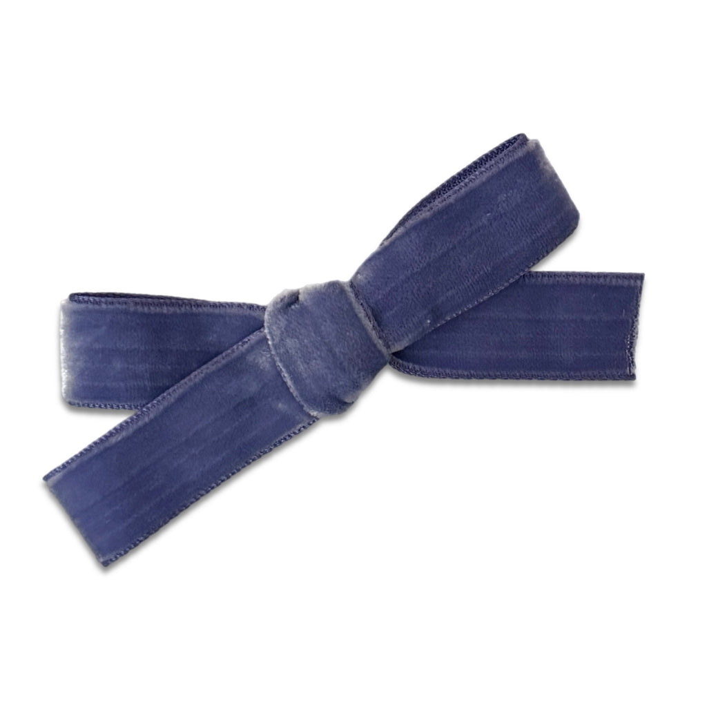 Hair Clips - Small Velvet Hair Bows - Baby Bows - Baby Gift-no slip velvet hair bows no slip velvethair clips-Moo G Clips