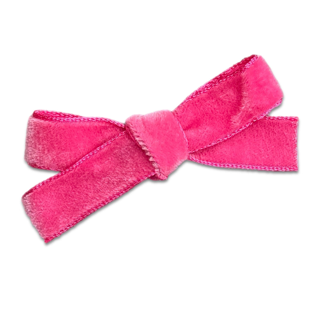 Hair Clips - Small Velvet Hair Bows - Baby Bows - Baby Gift-no slip velvet hair bows no slip velvethair clips-Moo G Clips