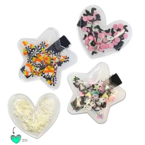Halloween Shaker Hair Clips-Clearance no slip hair clips-Flower No slip hair clips-Animal no slip hair clips-Star no slip hair clip-heart no slip hair clips-butterfly no slip hair clips-Moo G Clips