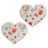 Hanukkah Print Leather Hair Bows-no slip leather hair bows no slip leather hair clips-Moo G Clips