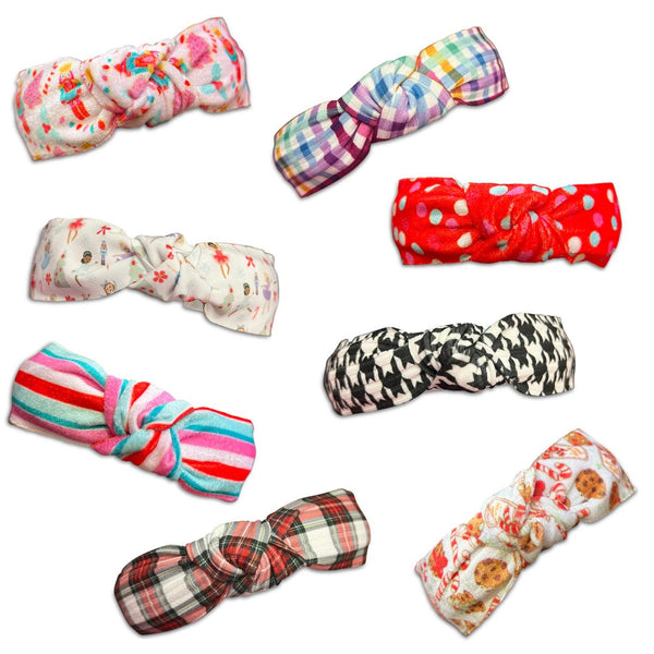 Holiday Knotted Headbands *NEW!*-Clearance no slip hair clips-Flower No slip hair clips-Animal no slip hair clips-Star no slip hair clip-heart no slip hair clips-butterfly no slip hair clips-Moo G Clips
