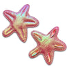Iridescent Starfish Applique Hair Clips-Clearance no slip hair clips-Flower No slip hair clips-Animal no slip hair clips-Star no slip hair clip-heart no slip hair clips-butterfly no slip hair clips-Moo G Clips