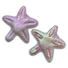 Iridescent Starfish Applique Hair Clips-Clearance no slip hair clips-Flower No slip hair clips-Animal no slip hair clips-Star no slip hair clip-heart no slip hair clips-butterfly no slip hair clips-Moo G Clips