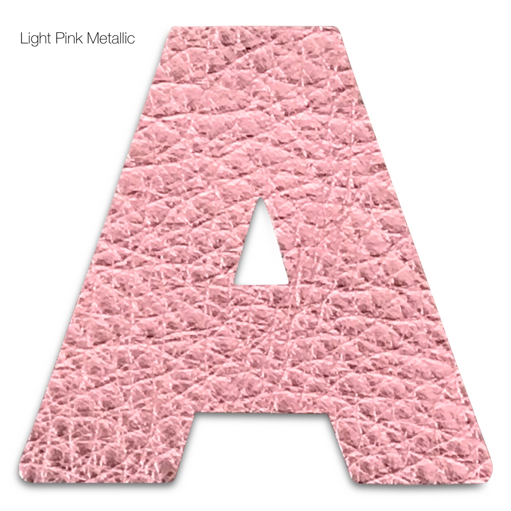 Leather Alphabet Statement Personalized Hair Clips-no slip leather hair bows no slip leather hair clips-Moo G Clips