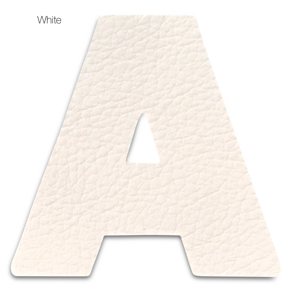 Leather Alphabet Statement Personalized Hair Clips-no slip leather hair bows no slip leather hair clips-Moo G Clips