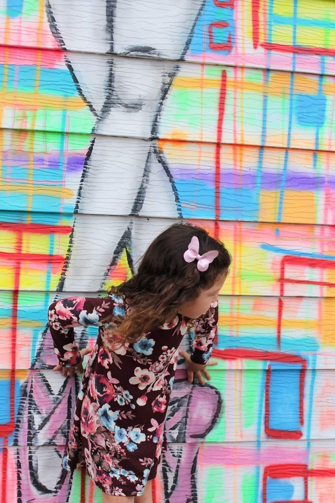 Leather Butterfly Hair Bows - Metallics-leather butterfly hair accessories - no slip clip - party hair bows - spring hair accessories - easter hair bows -Moo G Clips