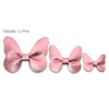 Leather Butterfly Hair Bows - Metallics-leather butterfly hair accessories - no slip clip - party hair bows - spring hair accessories - easter hair bows -Moo G Clips