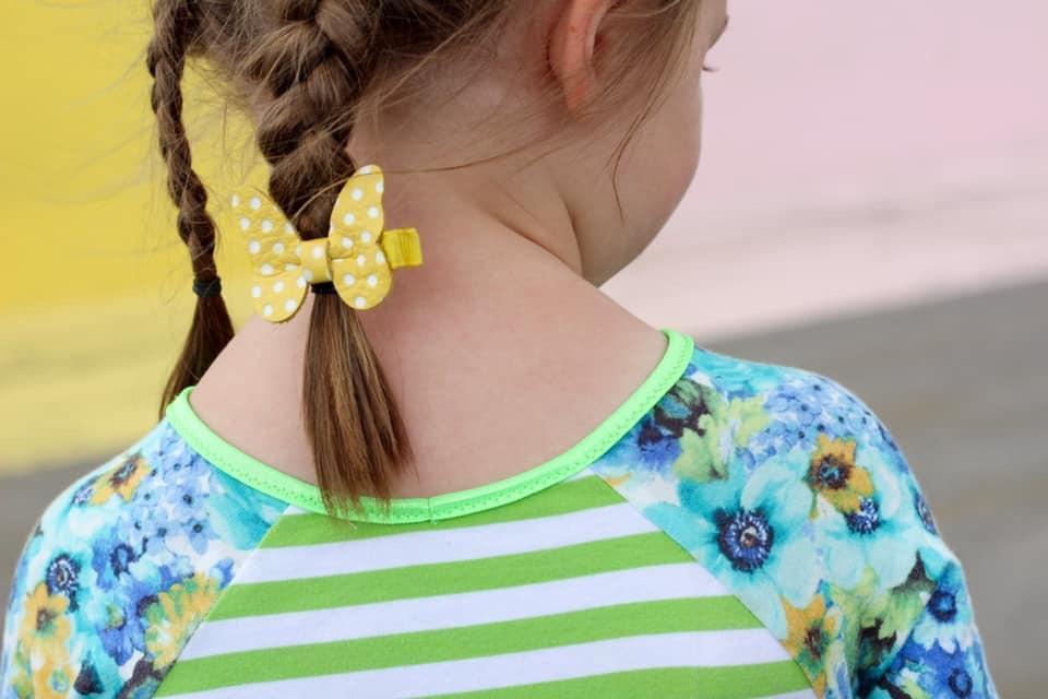 Leather Butterfly Hair Bows - Prints-leather butterfly hair accessories - no slip clip - party hair bows - spring hair accessories - easter hair bows -Moo G Clips