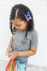 Leather Butterfly Hair Clip Bows for Girls - Assortment of Solid Colors-leather butterfly hair accessories - no slip clip - party hair bows - spring hair accessories - easter hair bows -Moo G Clips