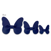 Leather Butterfly Hair Clip Bows for Girls - Assortment of Solid Colors-leather butterfly hair accessories - no slip clip - party hair bows - spring hair accessories - easter hair bows -Moo G Clips
