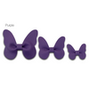 Leather Butterfly Hair Clip Bows for Girls - Assortment of Solid Colors-leather butterfly hair accessories - no slip clip - party hair bows - spring hair accessories - easter hair bows -Moo G Clips