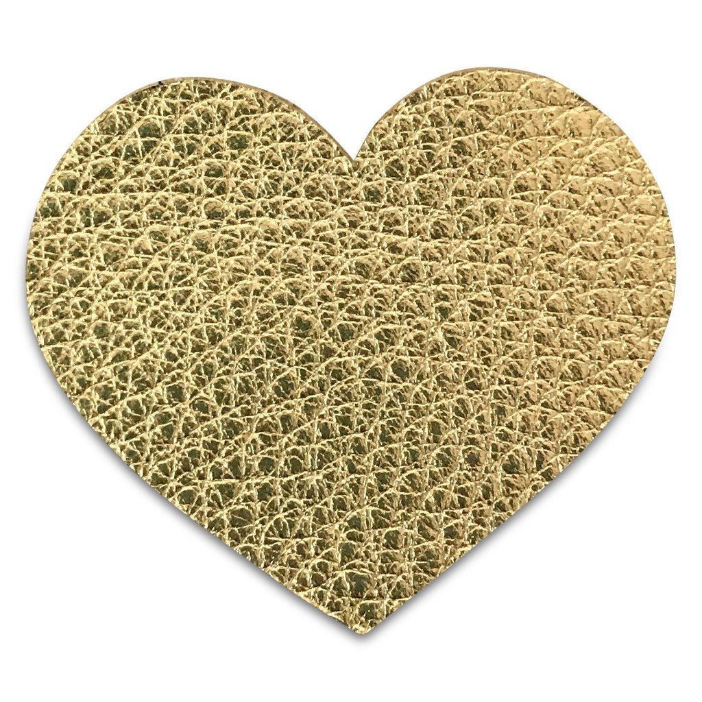 Leather Hearts *NEW colors added!*-no slip leather hair bows no slip leather hair clips-Moo G Clips