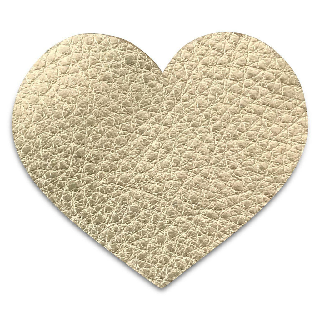 Leather Hearts *NEW colors added!*-no slip leather hair bows no slip leather hair clips-Moo G Clips