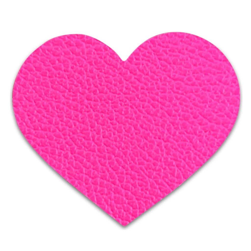 Leather Hearts *NEW colors added!*-no slip leather hair bows no slip leather hair clips-Moo G Clips