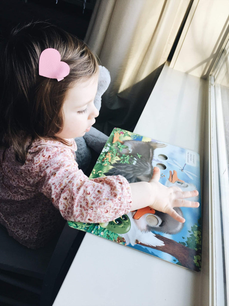 Leather Hearts *NEW colors added!*-no slip leather hair bows no slip leather hair clips-Moo G Clips