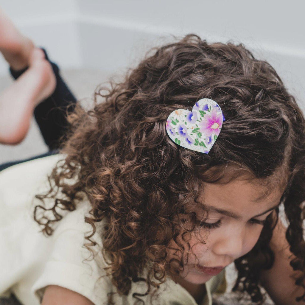 Leather Hearts *NEW colors added!*-no slip leather hair bows no slip leather hair clips-Moo G Clips