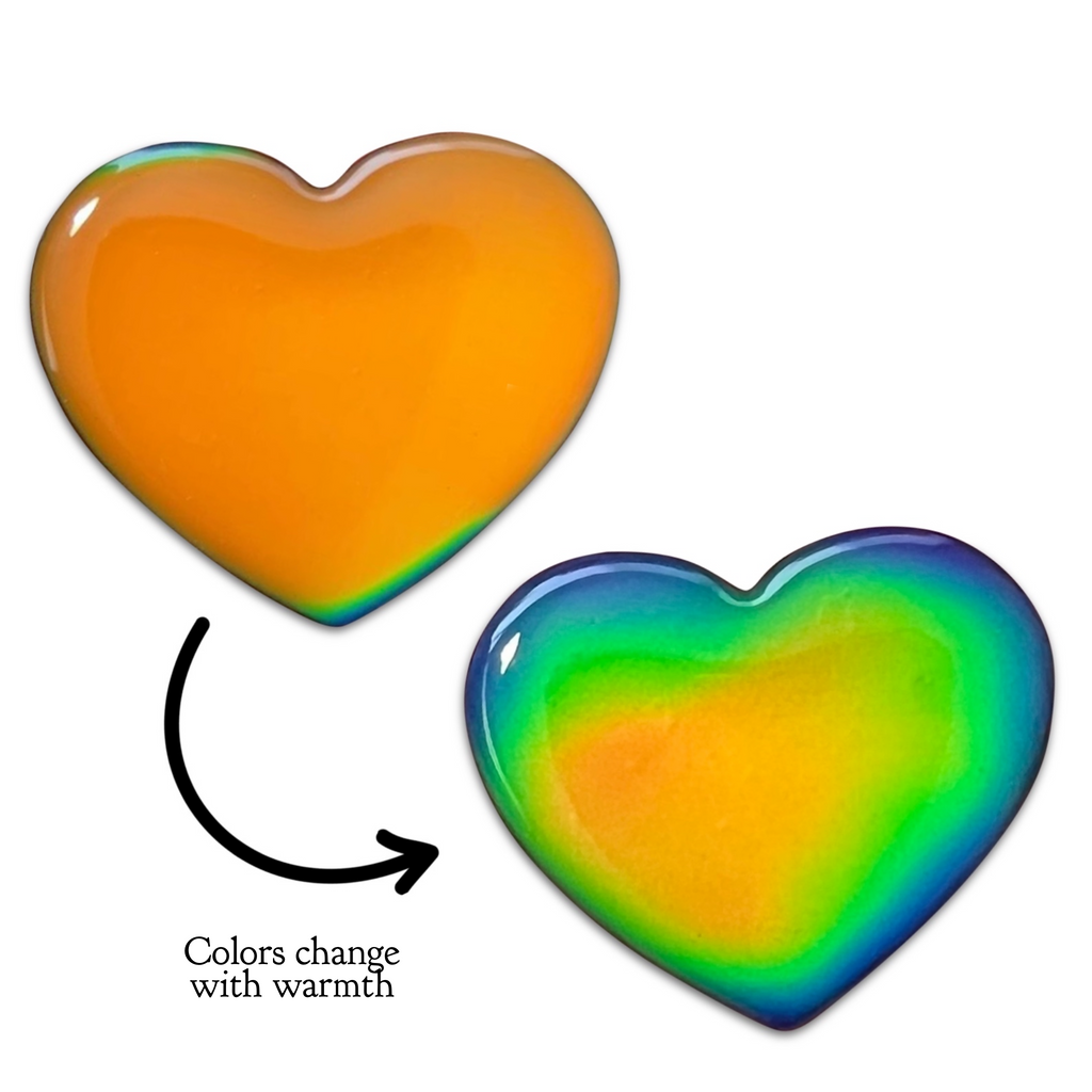 Mood Changing Resin Heart Clips (seconds)-Clearance no slip hair clips-Flower No slip hair clips-Animal no slip hair clips-Star no slip hair clip-heart no slip hair clips-butterfly no slip hair clips-Moo G Clips