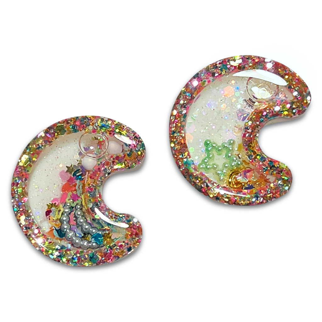 Moons & Stars Resin Liquid Shakers-Clearance no slip hair clips-Flower No slip hair clips-Animal no slip hair clips-Star no slip hair clip-heart no slip hair clips-butterfly no slip hair clips-Moo G Clips