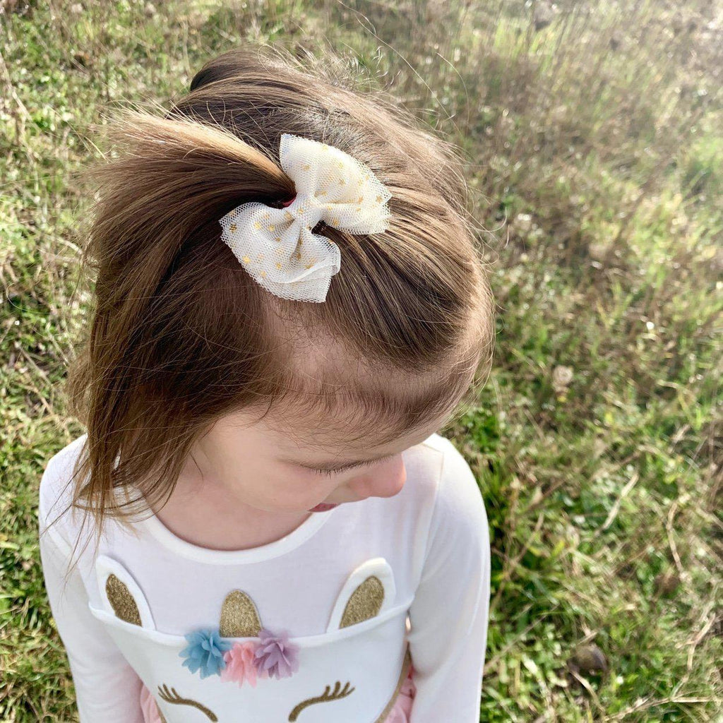 Small Tulle Hair Bows *NEW COLORS ADDED!*-Clearance no slip hair clips-Flower No slip hair clips-Animal no slip hair clips-Star no slip hair clip-heart no slip hair clips-butterfly no slip hair clips-Moo G Clips