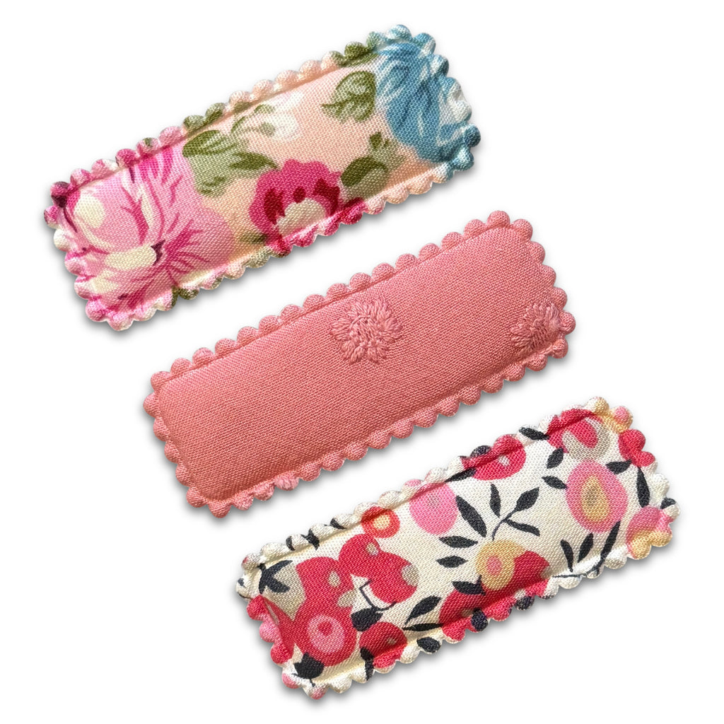 Square Larger Simple Snap Clip Sets-snap clip hair clip - no slip hair accessories - party favor- baby-Moo G Clips