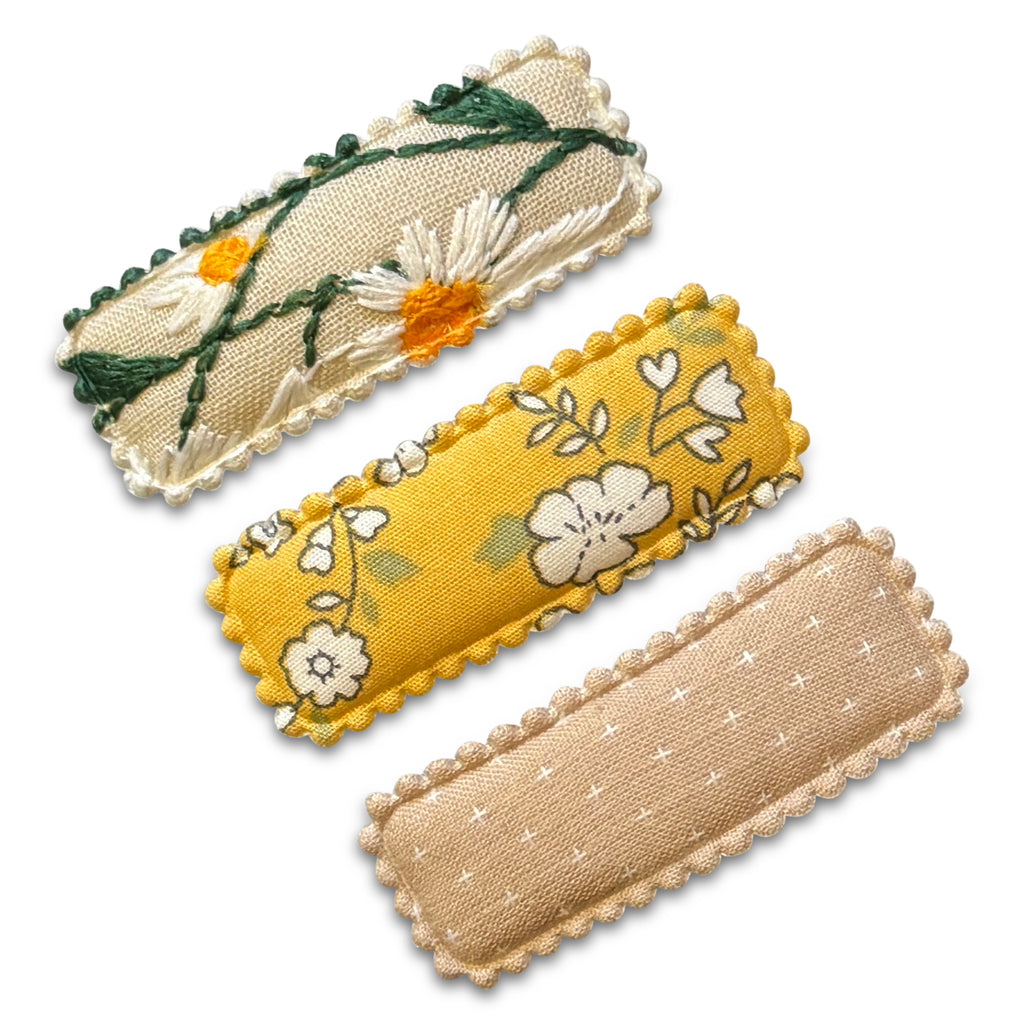 Square Larger Simple Snap Clip Sets-snap clip hair clip - no slip hair accessories - party favor- baby-Moo G Clips