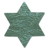 Star of David Metallic Leather Hair Clips-no slip leather hair bows no slip leather hair clips-Moo G Clips