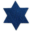 Star of David Metallic Leather Hair Clips-no slip leather hair bows no slip leather hair clips-Moo G Clips