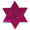 Star of David Metallic Leather Hair Clips-no slip leather hair bows no slip leather hair clips-Moo G Clips