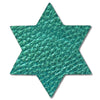 Star of David Metallic Leather Hair Clips-no slip leather hair bows no slip leather hair clips-Moo G Clips