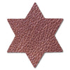 Star of David Metallic Leather Hair Clips-no slip leather hair bows no slip leather hair clips-Moo G Clips