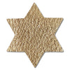 Star of David Metallic Leather Hair Clips-no slip leather hair bows no slip leather hair clips-Moo G Clips