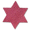 Star of David Metallic Leather Hair Clips-no slip leather hair bows no slip leather hair clips-Moo G Clips