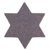 Star of David Metallic Leather Hair Clips-no slip leather hair bows no slip leather hair clips-Moo G Clips