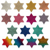 Star of David Metallic Leather Hair Clips-no slip leather hair bows no slip leather hair clips-Moo G Clips
