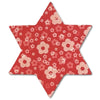 Star of David Prints Leather Hair Clips-no slip leather hair bows no slip leather hair clips-Moo G Clips