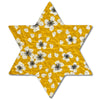 Star of David Prints Leather Hair Clips-no slip leather hair bows no slip leather hair clips-Moo G Clips