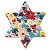 Star of David Prints Leather Hair Clips-no slip leather hair bows no slip leather hair clips-Moo G Clips