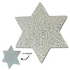 Star of David Prints Leather Hair Clips-no slip leather hair bows no slip leather hair clips-Moo G Clips